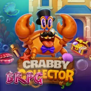 Interface do jogo de slot Crabby Collector com temática subaquática